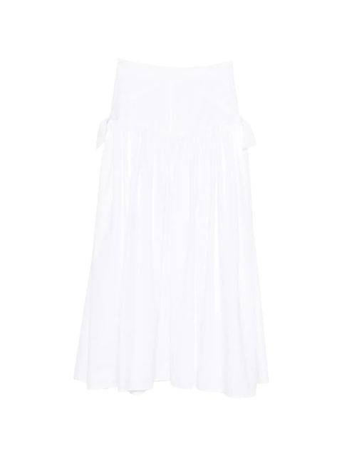SANDRO tie-detail A-line maxi skirt - White - zdjęcie produktu nr 1