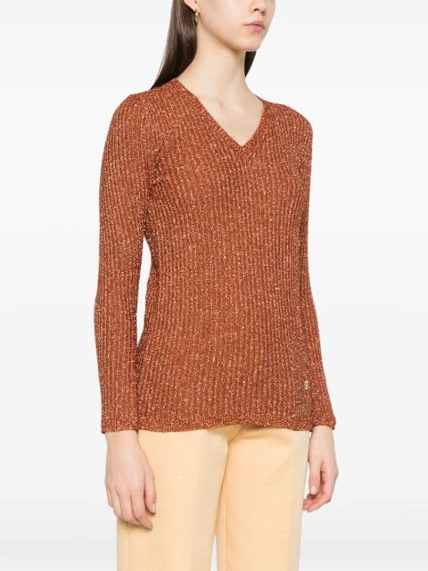 Valentino Garavani lurex sweater - Orange