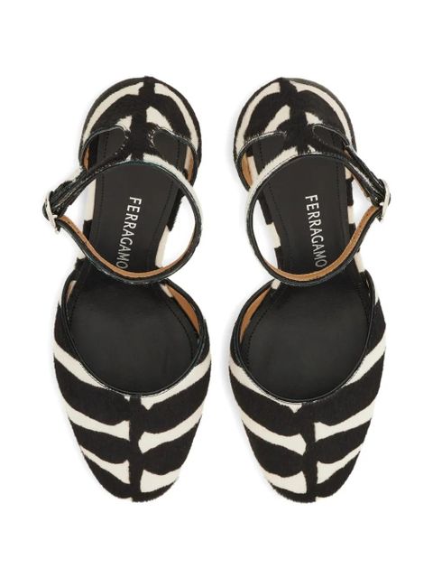 Ferragamo Pony skin stiletto pump - Black