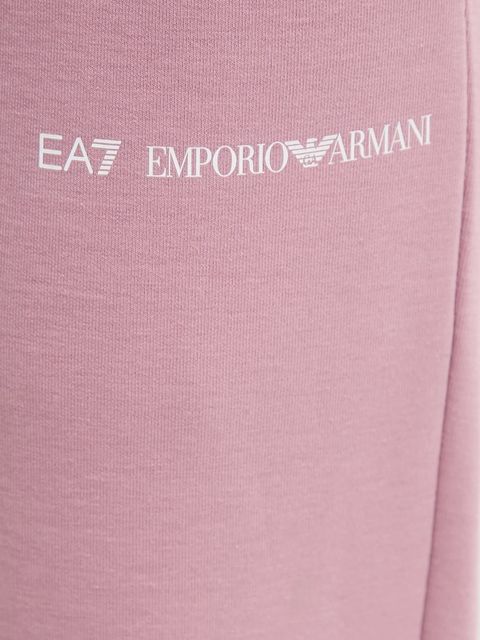 EA7 Emporio Armani spodnie dresowe damskie kolor różowy gładkie AF10443.7W000801 - zdjęcie produktu nr 2