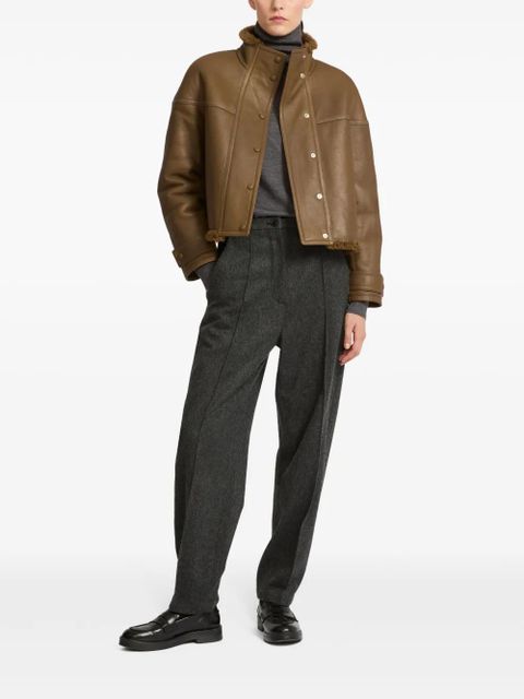 Yves Salomon shearling-lining jacket - Brown - zdjęcie produktu nr 2