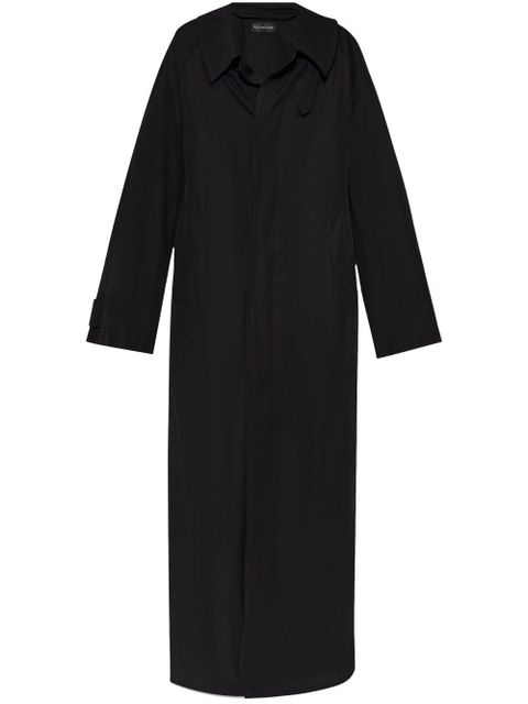 Balenciaga buttoned long coat - Black