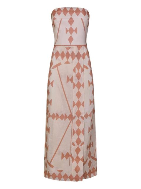 Johanna Ortiz Piedra Del Sol geometric dress - Neutrals - zdjęcie produktu nr 1