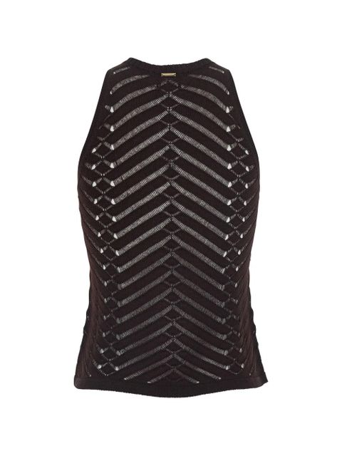 TWINSET open-work tank top - Brown - zdjęcie produktu nr 2