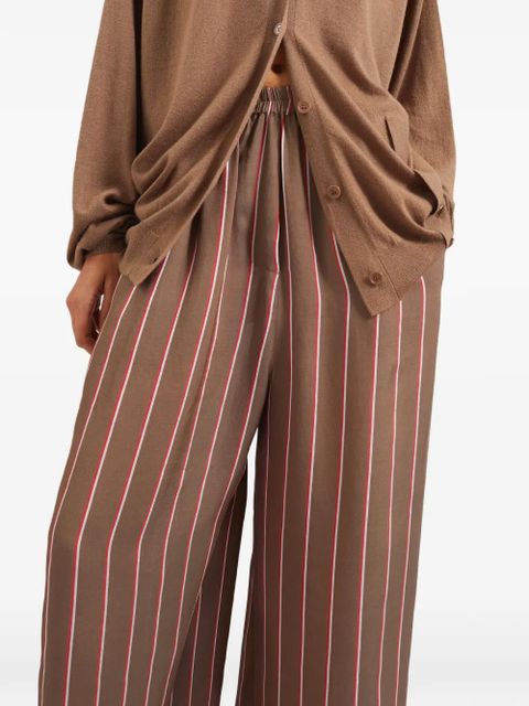 The Frankie Shop striped trousers - Brown