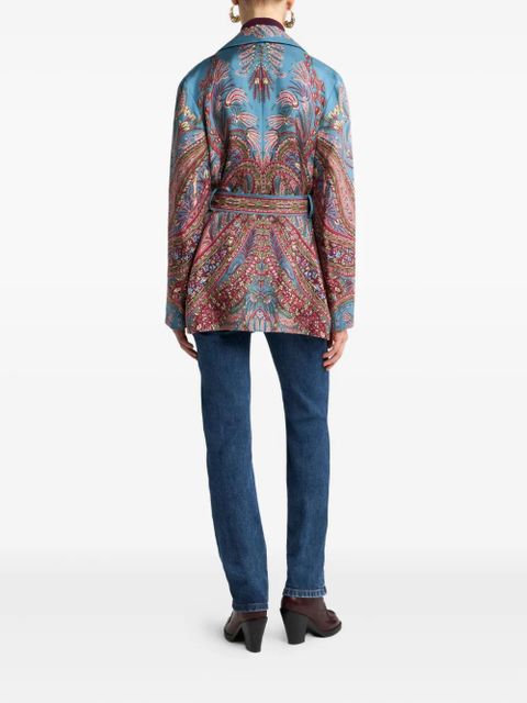 ETRO paisley-print silk jacket - Blue - zdjęcie produktu nr 2
