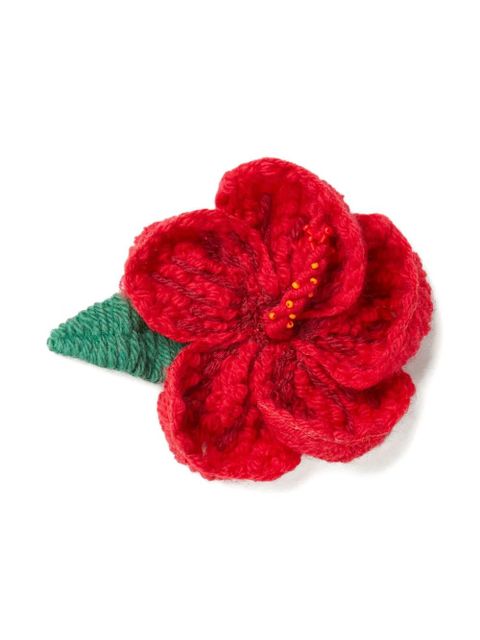 Alanui hibiscus embroidered brooch - zdjęcie produktu nr 1