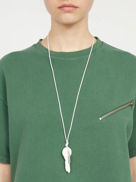 MM6 Maison Margiela Candle Waxed key-pendant necklace - White