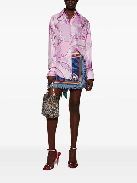 Amina Muaddi 105mm Diamante sandals - Red