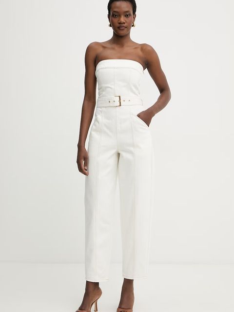 Armani Exchange kombinezon bez ramiączek damski jeansowy - zdjęcie produktu nr 1