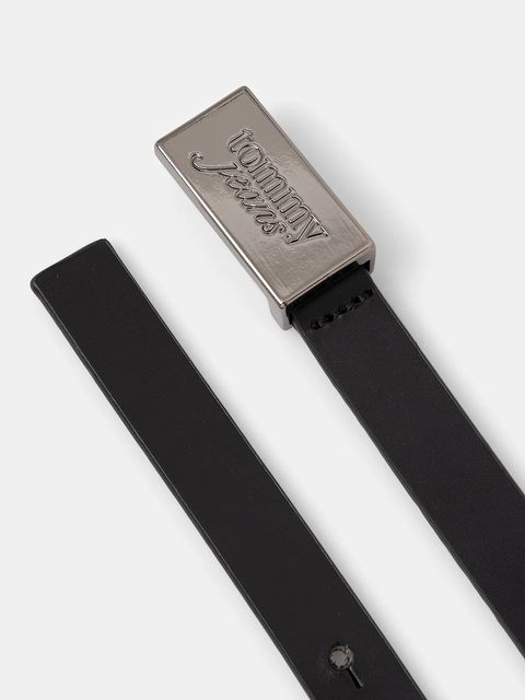 Tommy Jeans pasek skórzany damski kolor czarny AW0AW18103 - zdjęcie produktu nr 2