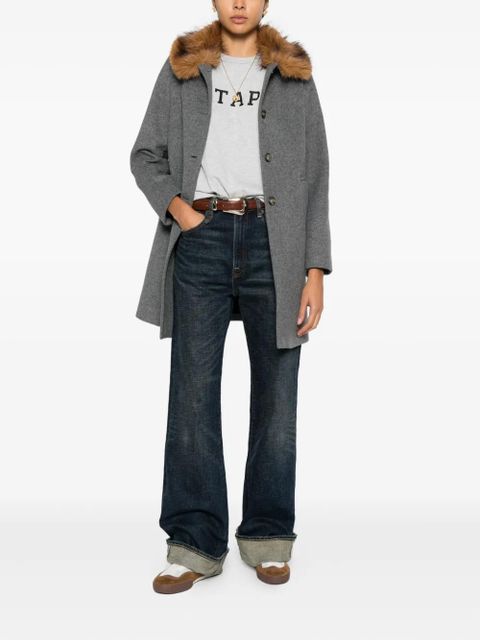 Ba&Sh Talling button-fastening coat - Grey