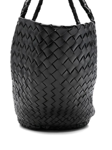 DRAGON DIFFUSION Egola woven braided shoulder bag - Black