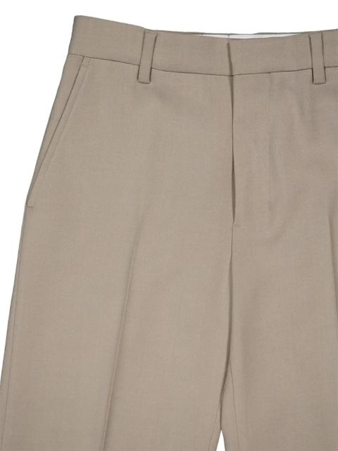 AMI Paris flared twill trousers - Neutrals