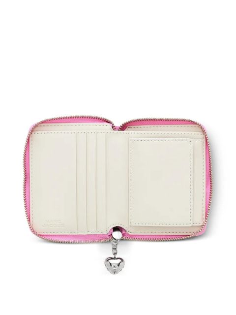 Marc Jacobs logo charm leather wallet - Pink