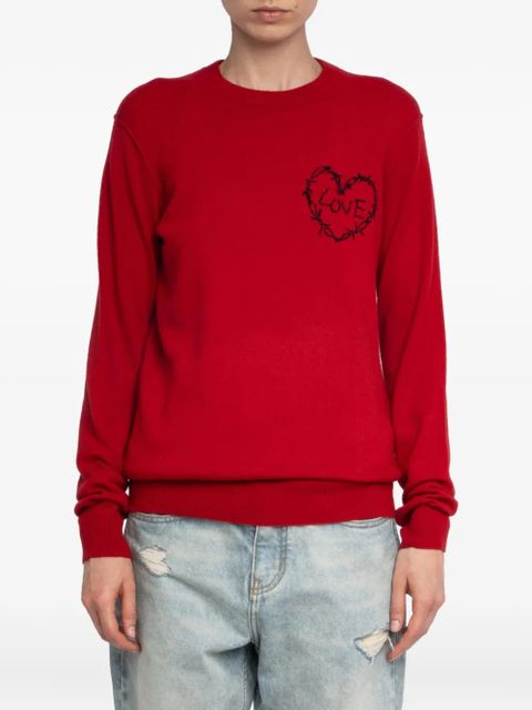 Zadig&Voltaire Kendy wired-heart sweater