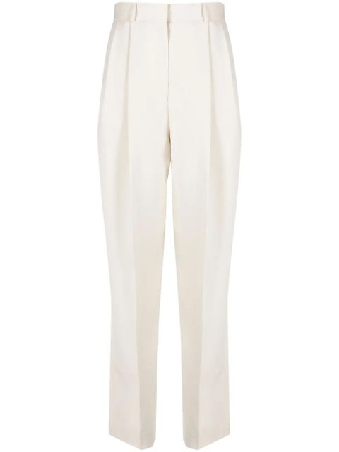 TOTEME double-pleated tailored trousers - Neutrals - zdjęcie produktu nr 1