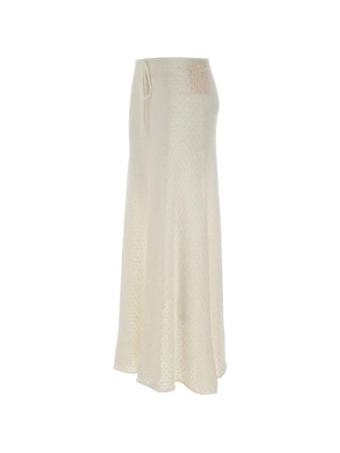 Faithfull the Brand Lenna drawstring maxi skirt - White