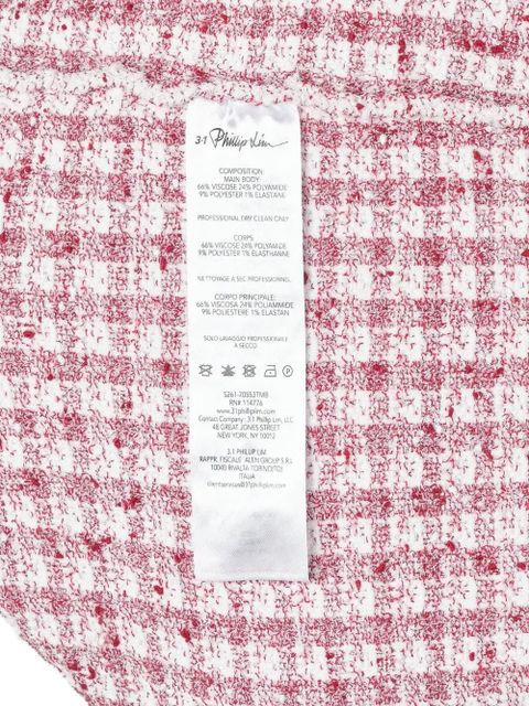 3.1 Phillip Lim short-sleeved bouclé top - Red