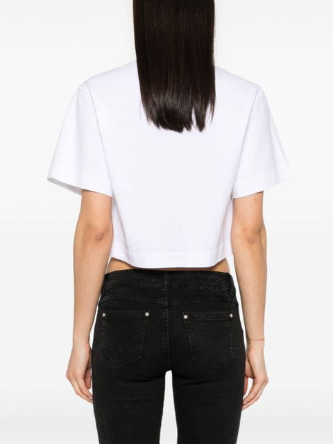 Off-White Bling Leaves S Arrow crop T-shirt