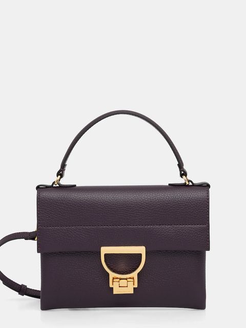 Coccinelle torebka skórzana Arlettis kolor fioletowy E1 MD5 19 03 01 - zdjęcie produktu nr 1