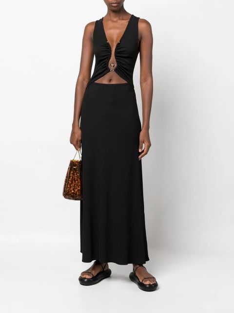 Christopher Esber Polar Orbit cut-out maxi dress - Black