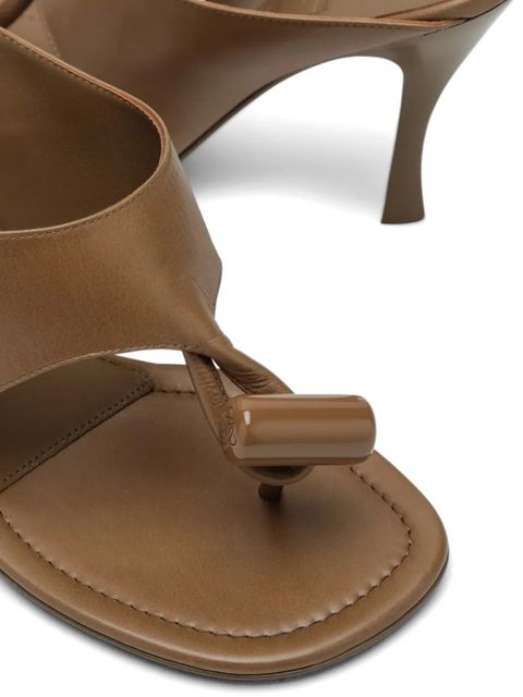 LOEWE toe-strap sandals - Brown