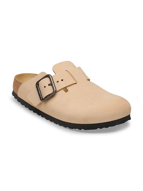 Birkenstock klapki nubukowe Boston - zdjęcie produktu nr 1