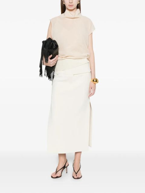Sportmax straight midi skirt - Neutrals - zdjęcie produktu nr 2