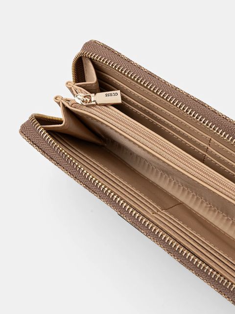 Guess portfel LAUREL damski kolor beżowy SWSG74 59146 - zdjęcie produktu nr 2