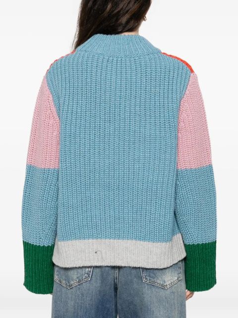 Essentiel Antwerp colour-block sweater - Red