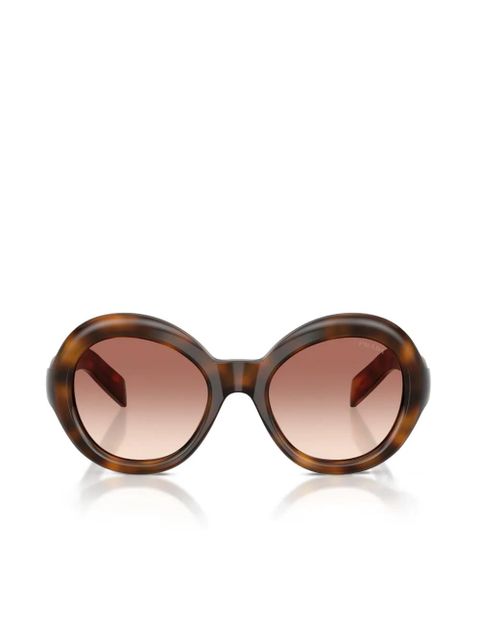 Prada Eyewear round-frame sunglasses - Brown - zdjęcie produktu nr 1