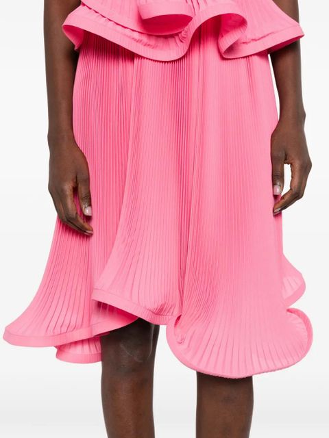 Rowen Rose pleated midi skirt - Pink