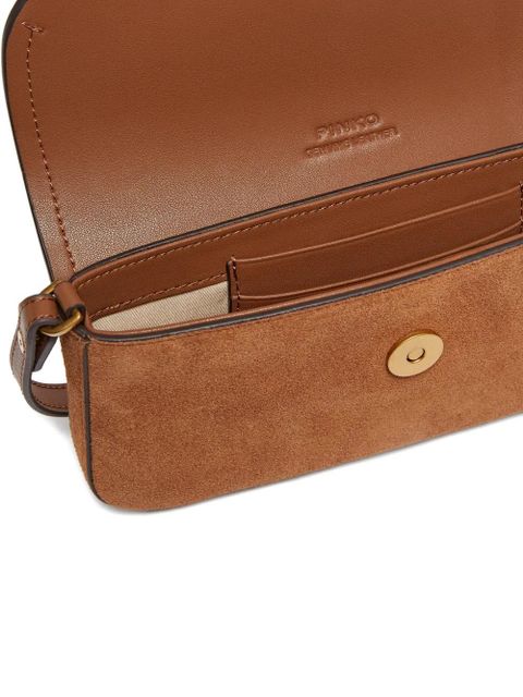 PINKO gold-tone cross body bag - Brown