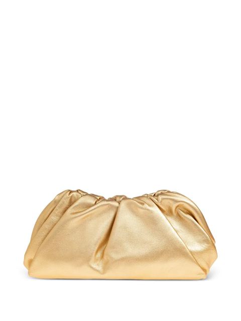 Cult Gaia Dulce ruched chain-link shoulder bag - Gold