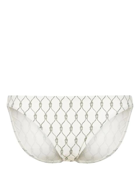 Tory Burch celtic knot-print bikini bottoms - Neutrals - zdjęcie produktu nr 1