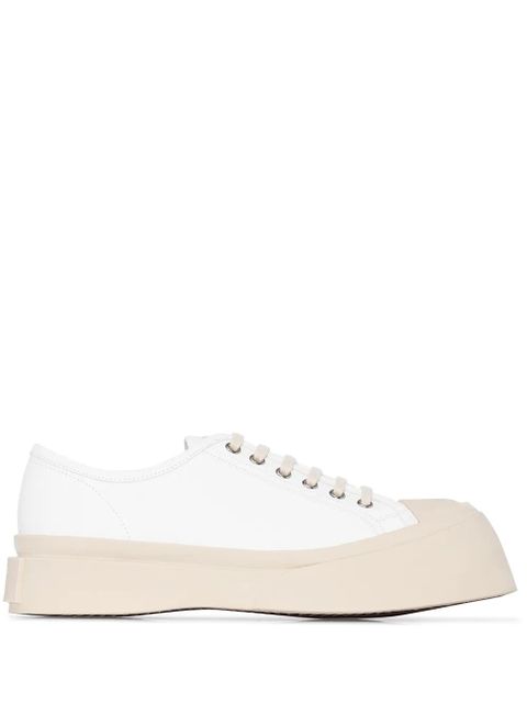 Marni Pablo leather lace-up sneakers - White - zdjęcie produktu nr 1