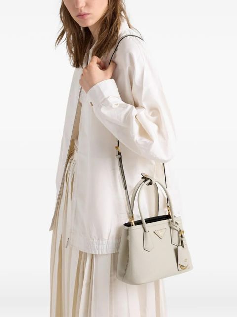 Prada Double Saffiano leather mini-bag - Neutrals - zdjęcie produktu nr 2