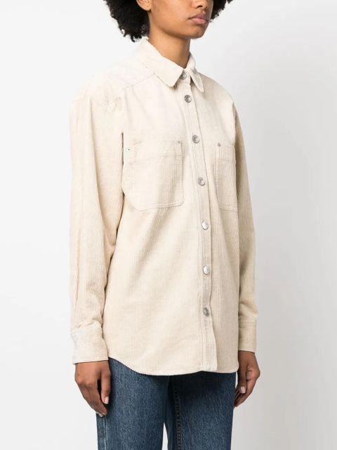 MARANT ÉTOILE Randal cotton shirt - Neutrals