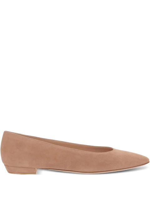 Gianvito Rossi point-toe ballet flats - Neutrals - zdjęcie produktu nr 1