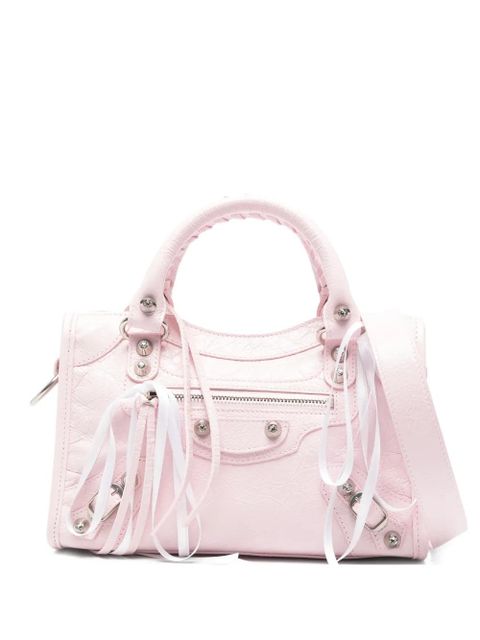 Balenciaga Le City studded ribbons tote bag - Pink - zdjęcie produktu nr 2