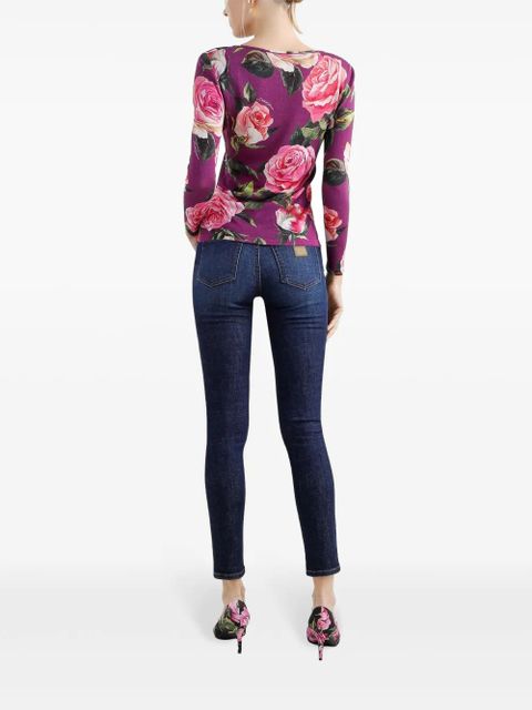 Dolce & Gabbana floral-print top - Pink