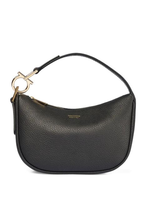Ferragamo textured Horseshoe shoulder bag - Black - zdjęcie produktu nr 1