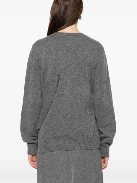 Jil Sander draped panel sweater - Grey