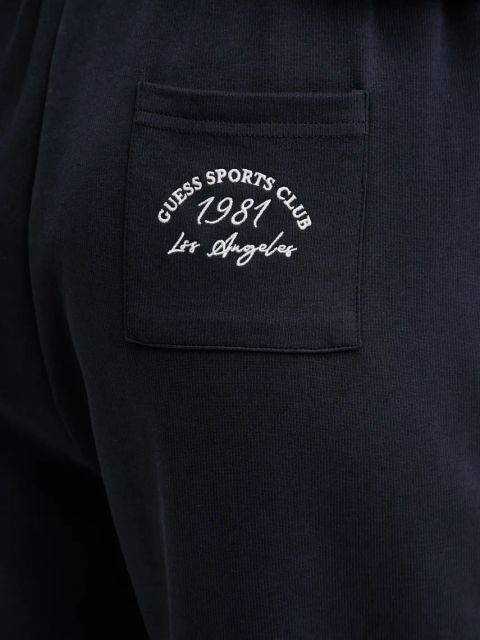 Guess spodnie dresowe NIGELLA damskie kolor granatowy gładkie V5GB03 KCS01