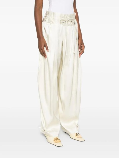Jil Sander pleated palazzo trousers - Neutrals - zdjęcie produktu nr 2