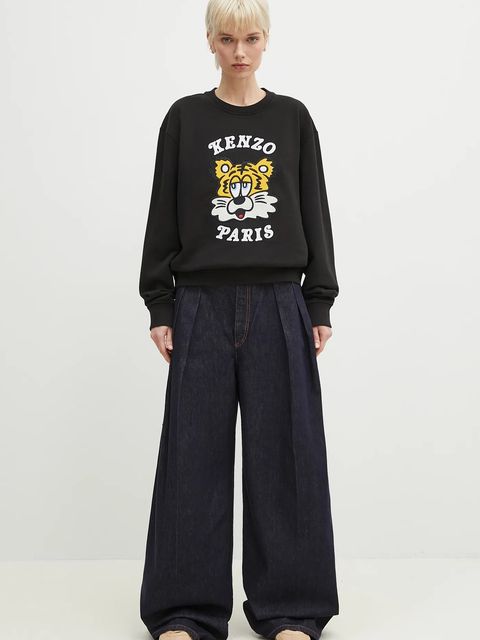Kenzo bluza bawełniana x Verdy kolor czarny z aplikacją FF58SW2394MF.99J