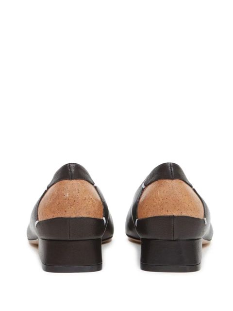 Maison Margiela Décortiqué four-stitch ballerina shoes - Black