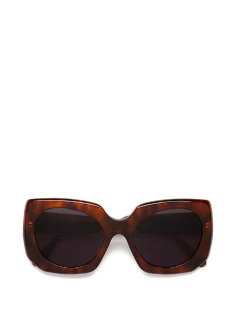 Marni Eyewear havana geometric sunglasses - Brown - zdjęcie produktu nr 1