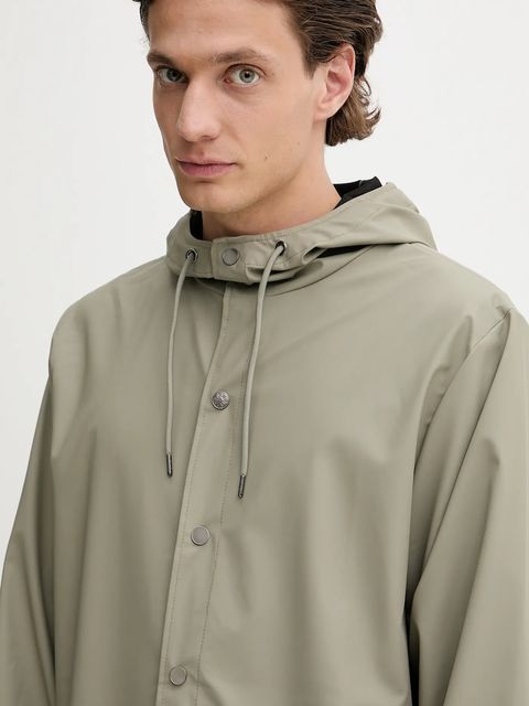 Rains kurtka 12010 Jacket kolor zielony przejściowa 12010